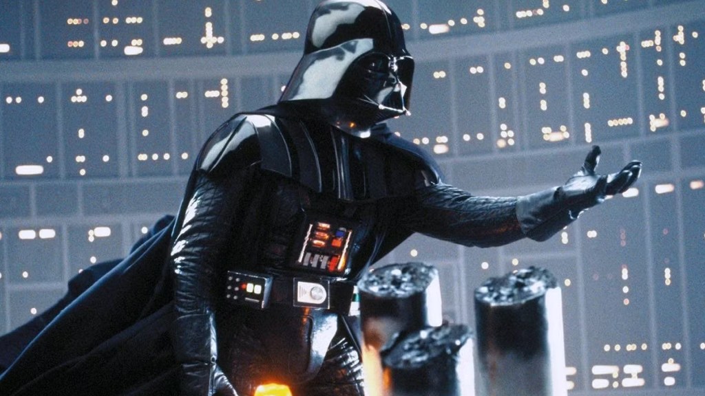 Darth Vader reaches out to Luke Skywalker in The Empire Strikes Back