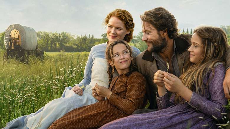 Little House on the Prairie Reboot Caroline, Laura, Charles, and Mary