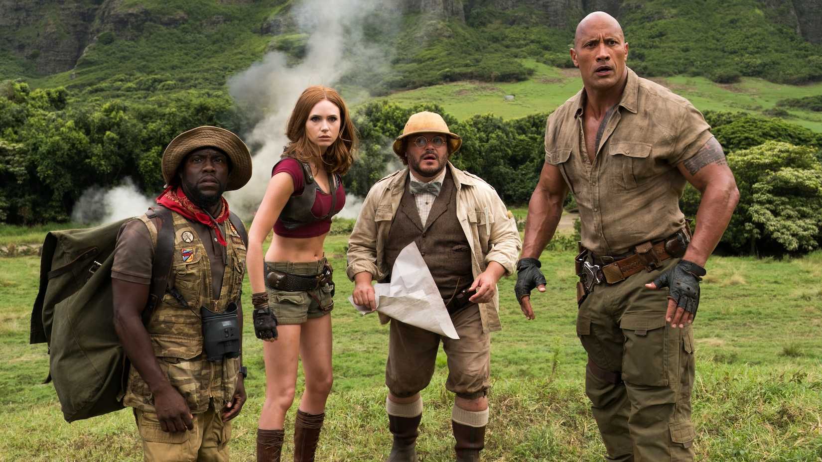 Kevin Hart, Karen Gillan, Jack Black, Dwayne Johnson 