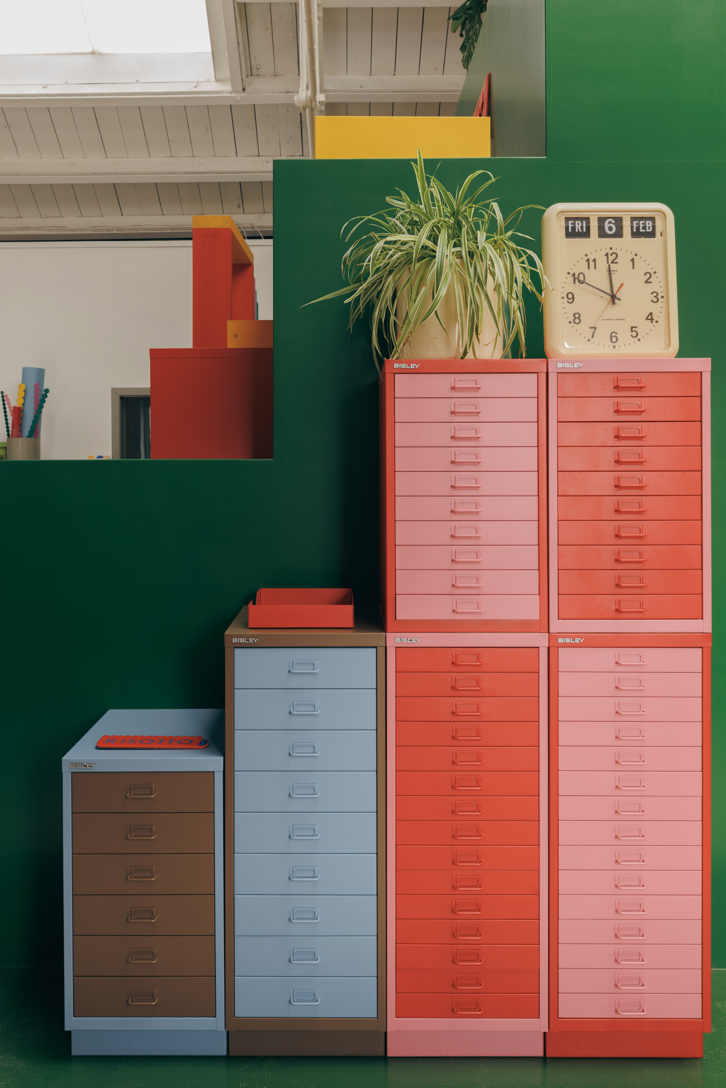 close up of green room