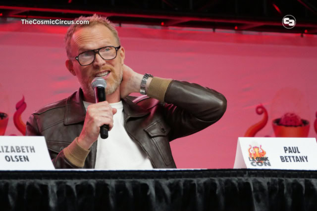 Paul Bettany on stage at LA Comic Con