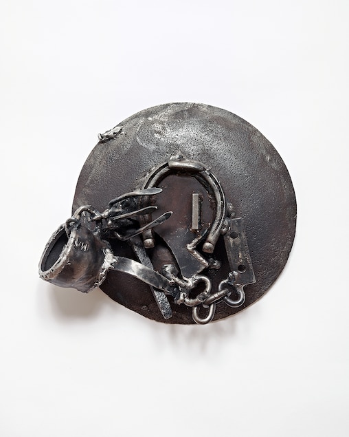 melvin edwards sculpture "For Emilio Cruz"from the collection of the National Museum of Art.