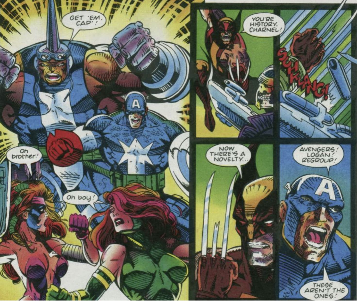 Who carries Wolverine's adamantium claws and kryptonite? (Spoiler)