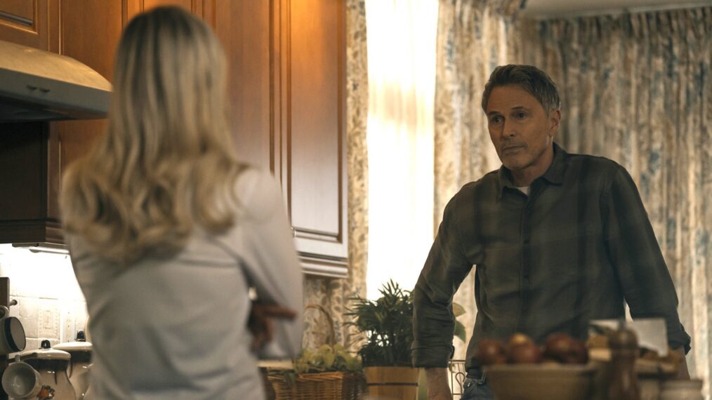 Erin Moriarty and Tim Daly in 'The Boys' Season 5