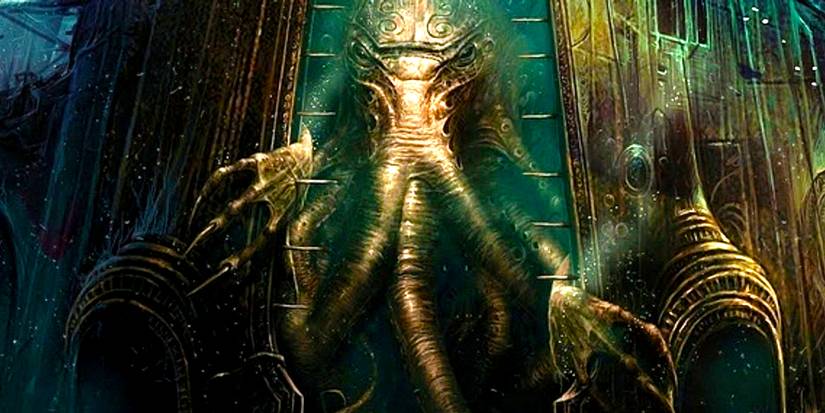 Cthulhu comes out of the void with the call of Cthulhu.