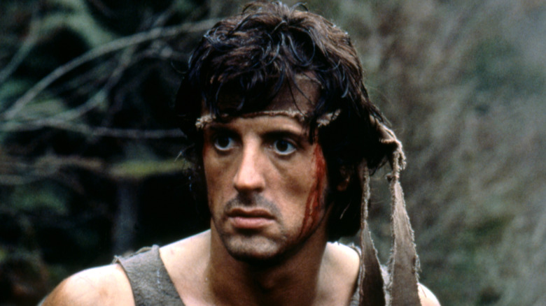 Sylvester Stallone plays John Rambo