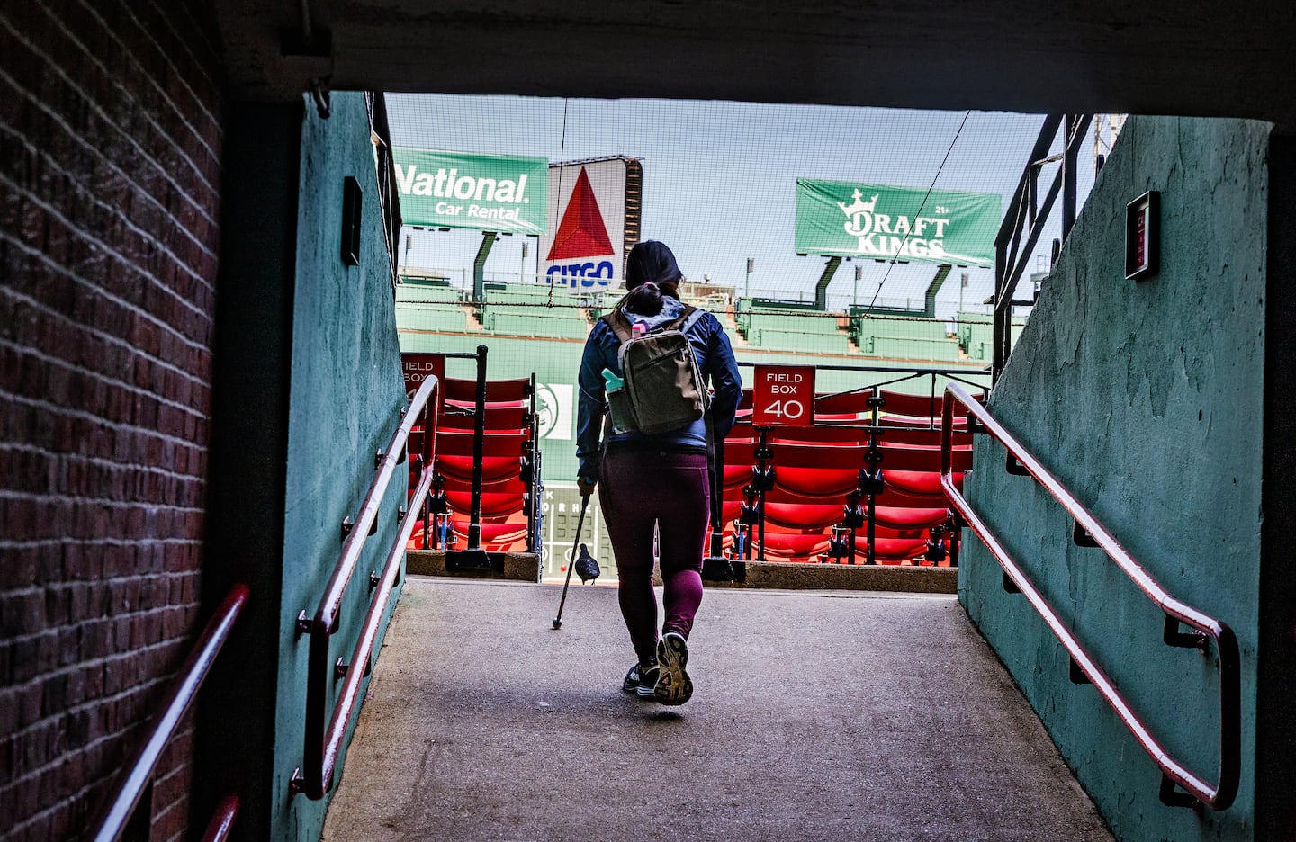 On April 11, Caruso entered Fenway Park to film Veep Baseball.