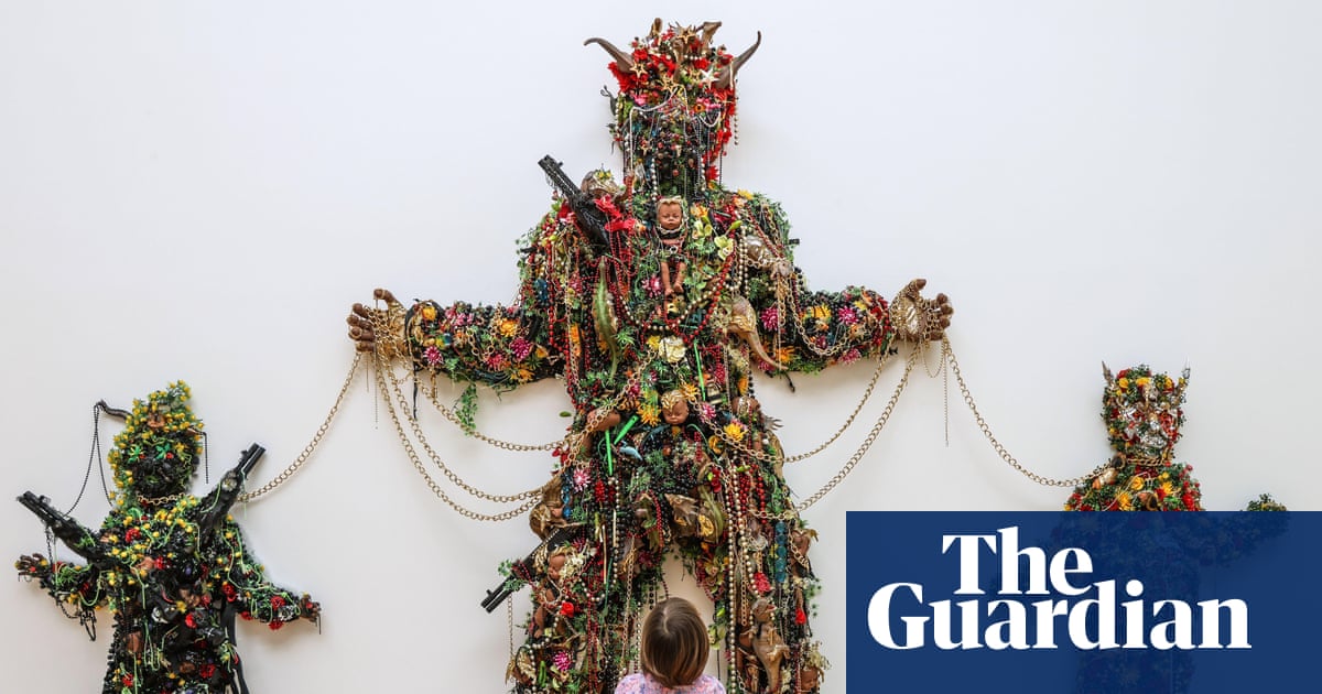 My toddler threw a toy pig at the piece - which became the inspiration for this guide for little kids in the gallery